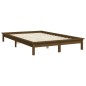 vidaXL Estructura de cama madera maciza de pino marrón miel 160x200 cm vidaXL Estructura de cama madera maciza de pino marrón miel 160x200 cm