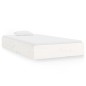 vidaXL Estructura de cama madera maciza blanca 90x200 cm