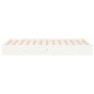 vidaXL Estructura de cama madera maciza blanca 90x200 cm