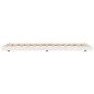 vidaXL Estructura de cama madera maciza de pino blanco 100x200 cm