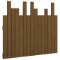vidaXL Cabecero cama pared madera maciza pino marrón miel 95,5x3x80 cm
