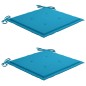 vidaXL Set comedor de jardín plegable 3 piezas madera de teca cojines vidaXL Set comedor de jardín plegable 3 piezas madera de teca cojines