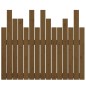 vidaXL Cabecero cama pared madera maciza pino marrón miel 95,5x3x80 cm