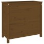 vidaXL Jardinera madera maciza de pino marrón miel 82,5x40x78 cm vidaXL Jardinera madera maciza de pino marrón miel 82,5x40x78 cm