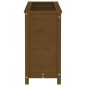 vidaXL Jardinera madera maciza de pino marrón miel 82,5x40x78 cm vidaXL Jardinera madera maciza de pino marrón miel 82,5x40x78 cm