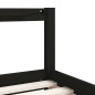 vidaXL Estructura cama infantil y cajones madera pino negro 80x160 cm