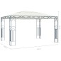 vidaXL Cenador color crema 400x300 cm vidaXL Cenador color crema 400x300 cm