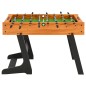 vidaXL Futbolín plegable marrón claro 121x61x80 cm vidaXL Futbolín plegable marrón claro 121x61x80 cm