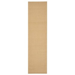 vidaXL Alfombra de sisal natural 66x250 cm