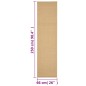vidaXL Alfombra de sisal natural 66x250 cm vidaXL Alfombra de sisal natural 66x250 cm