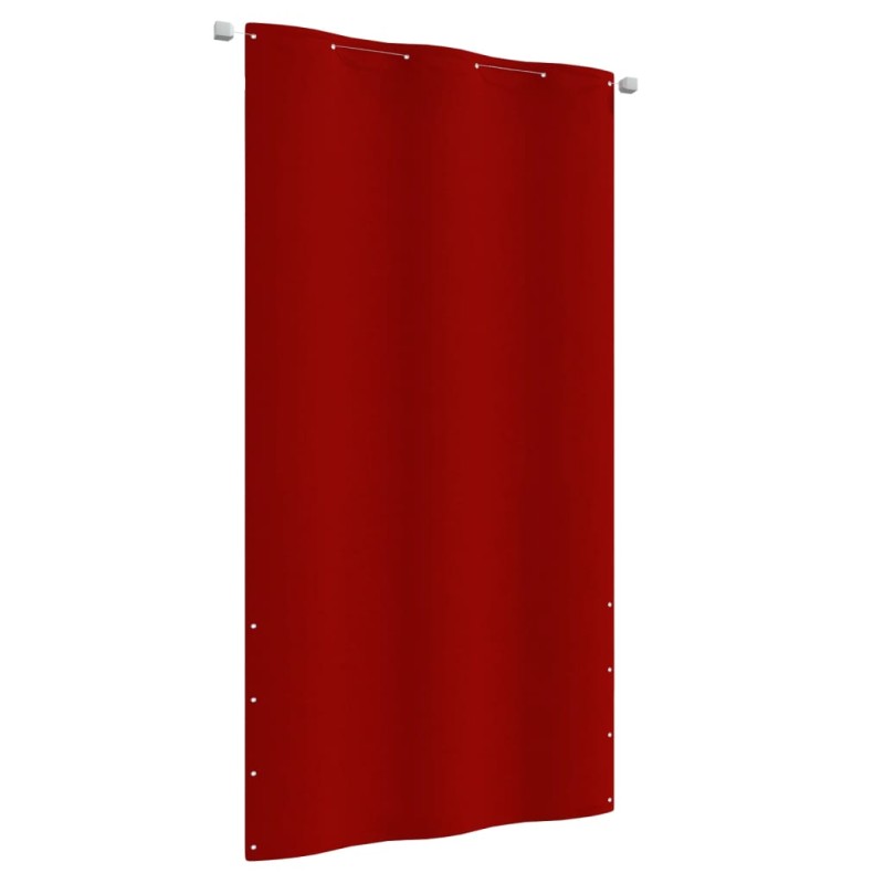 vidaXL Toldo para balcón de tela oxford rojo 120x240 cm