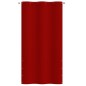vidaXL Toldo para balcón de tela oxford rojo 120x240 cm