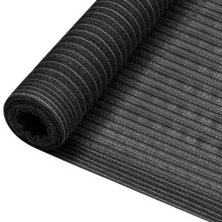 vidaXL Red de privacidad HDPE gris antracita 3,6x40 m 195 g/m²