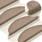 vidaXL Alfombrilla autoadhesiva de escalera 5 uds 65x21x4 cm crema vidaXL Alfombrilla autoadhesiva de escalera 5 uds 65x21x4 cm crema