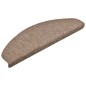 vidaXL Alfombrilla autoadhesiva de escalera 5 uds 65x21x4 cm crema vidaXL Alfombrilla autoadhesiva de escalera 5 uds 65x21x4 cm crema
