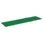 vidaXL Tumbona con cojín verde madera maciza de teca vidaXL Tumbona con cojín verde madera maciza de teca