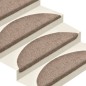vidaXL Alfombrilla autoadhesiva de escalera 5 uds 65x21x4 cm crema vidaXL Alfombrilla autoadhesiva de escalera 5 uds 65x21x4 cm crema
