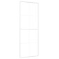 vidaXL Puerta corredera ESG vidrio y aluminio blanca 76x205 cm vidaXL Puerta corredera ESG vidrio y aluminio blanca 76x205 cm