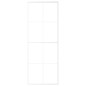 vidaXL Puerta corredera ESG vidrio y aluminio blanca 76x205 cm vidaXL Puerta corredera ESG vidrio y aluminio blanca 76x205 cm