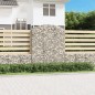 vidaXL Cesta gaviones forma arco hierro galvanizado 150x50x180/200 cm