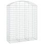 vidaXL Cesta gaviones forma arco hierro galvanizado 150x50x180/200 cm