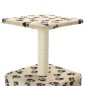 vidaXL Rascador para gatos con poste de sisal 55 cm huellas beige
