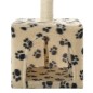 vidaXL Rascador para gatos con poste de sisal 55 cm huellas beige