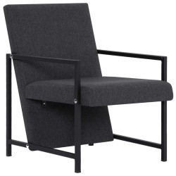 vidaXL Sillón de tela gris