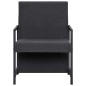 vidaXL Sillón de tela gris vidaXL Sillón de tela gris