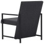 vidaXL Sillón de tela gris vidaXL Sillón de tela gris
