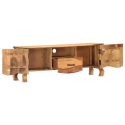 vidaXL Mueble para TV de madera maciza de sheesham 115x30x42 cm