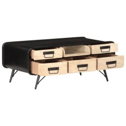 vidaXL Mesa de centro madera maciza de mango 100x50x40 cm