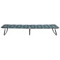 vidaXL Tumbona plegable de acero estampado de hojas vidaXL Tumbona plegable de acero estampado de hojas