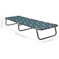 vidaXL Tumbona plegable de acero estampado de hojas vidaXL Tumbona plegable de acero estampado de hojas