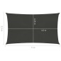 vidaXL Toldo de vela gris antracita HDPE 160 g/m² 2,5x5 m vidaXL Toldo de vela gris antracita HDPE 160 g/m² 2,5x5 m