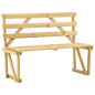 vidaXL Banco de jardín de madera de pino impregnada 120 cm vidaXL Banco de jardín de madera de pino impregnada 120 cm