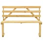 vidaXL Banco de jardín de madera de pino impregnada 120 cm vidaXL Banco de jardín de madera de pino impregnada 120 cm
