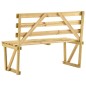 vidaXL Banco de jardín de madera de pino impregnada 120 cm vidaXL Banco de jardín de madera de pino impregnada 120 cm