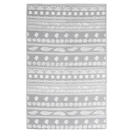 vidaXL Alfombra de exterior PP gris 160x230 cm