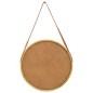 vidaXL Espejo de pared con correa dorado 50 cm vidaXL Espejo de pared con correa dorado 50 cm