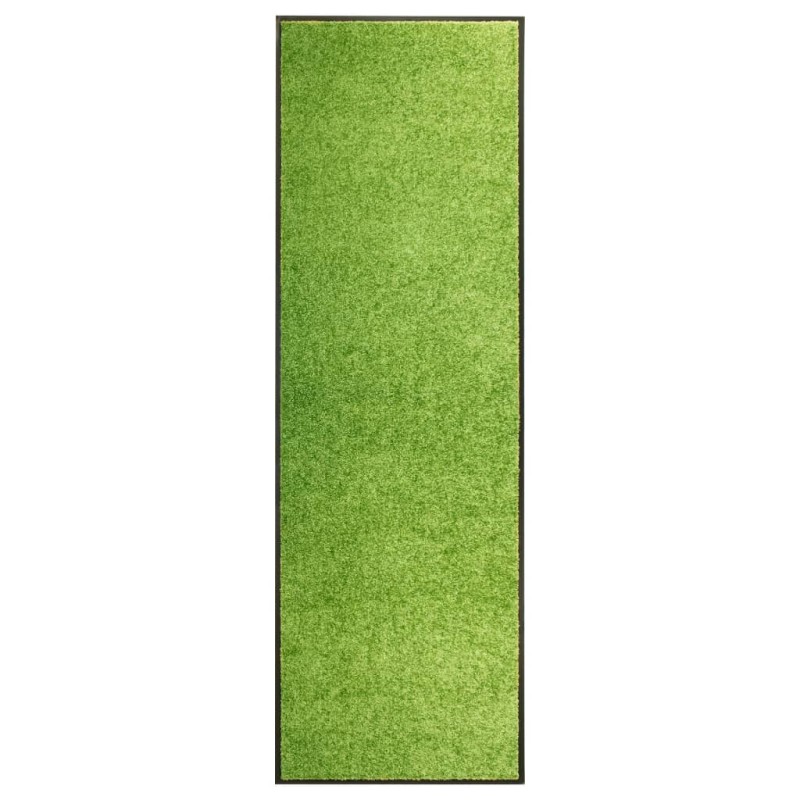 vidaXL Felpudo lavable verde 60x180 cm vidaXL Felpudo lavable verde 60x180 cm