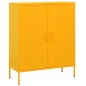 vidaXL Armario de almacenamiento acero amarillo mostaza 80x35x101,5 cm vidaXL Armario de almacenamiento acero amarillo mostaza 80x35x101,5 cm