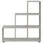 vidaXL Estantería forma de escalera madera contrachapada gris hormigón vidaXL Estantería forma de escalera madera contrachapada gris hormigón