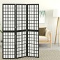 vidaXL Biombo plegable con 3 paneles estilo japonés negro 120x170 cm