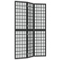 vidaXL Biombo plegable con 3 paneles estilo japonés negro 120x170 cm
