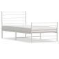 vidaXL Estructura cama metal con cabecero y pie cama blanca 75x190 cm vidaXL Estructura cama metal con cabecero y pie cama blanca 75x190 cm