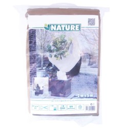 Nature Funda cubre plantas polar anti-heladas beige 60 g/m² 2x5 m