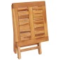 vidaXL Tumbona con mesa y cojín madera maciza de teca vidaXL Tumbona con mesa y cojín madera maciza de teca