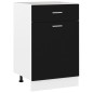 vidaXL Armario inferior cajón cocina madera ingeniería negro