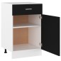vidaXL Armario inferior cajón cocina madera ingeniería negro